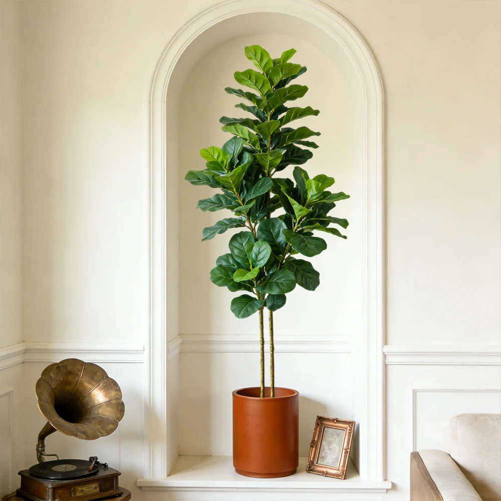 64/122cm Artificial Fiddle Fig - đánh giá và giá Ficus Lyrata Tree